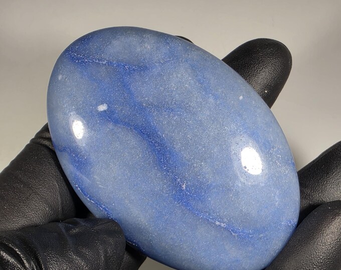 Blue Aventurine Palm Stone
