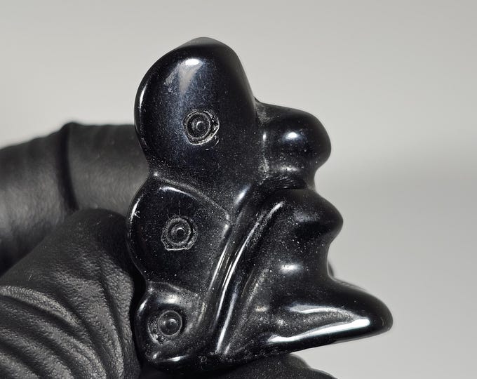 Mini Obsidian Fairy Carving