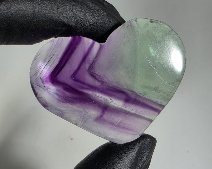 Fluorite Heart Stone