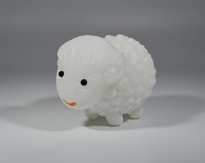 White Jade Sheep Carving