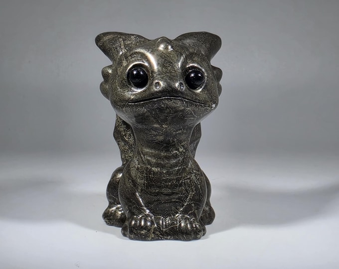 Pyrite Dragon Carving
