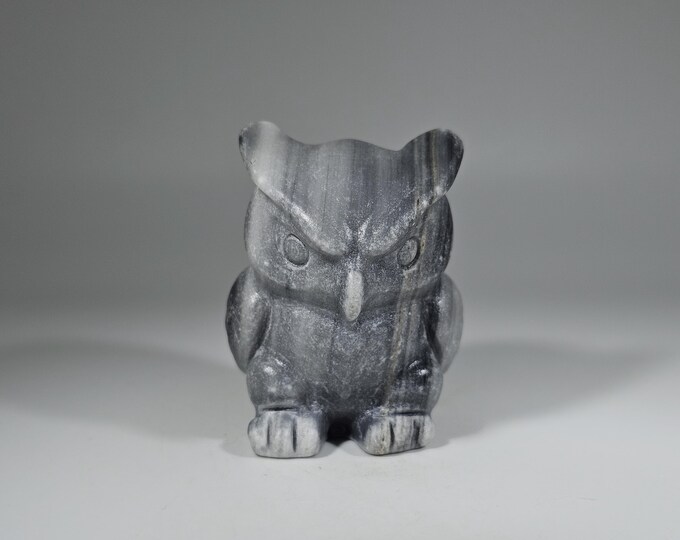 Taiji Jade Owl Carving