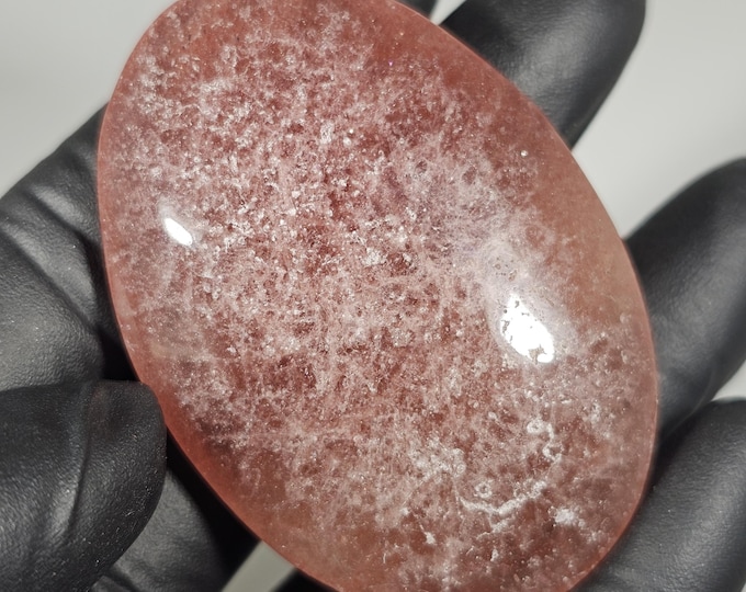 Strawberry Quartz Palm Stone