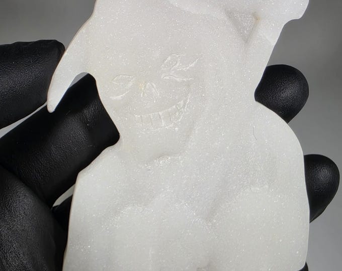 White Jade Grim Reaper Carving