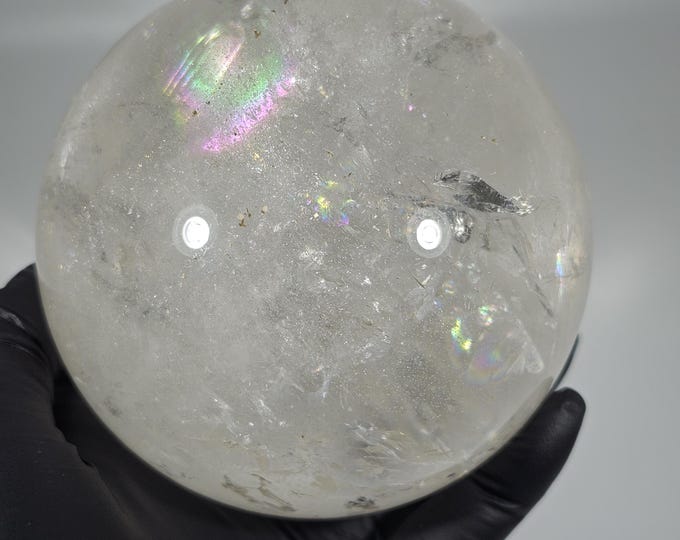95mm Brazilian Clear Quartz Sphere