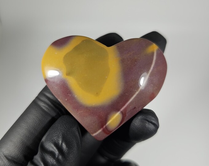 Mookaite Heart Palm Stone