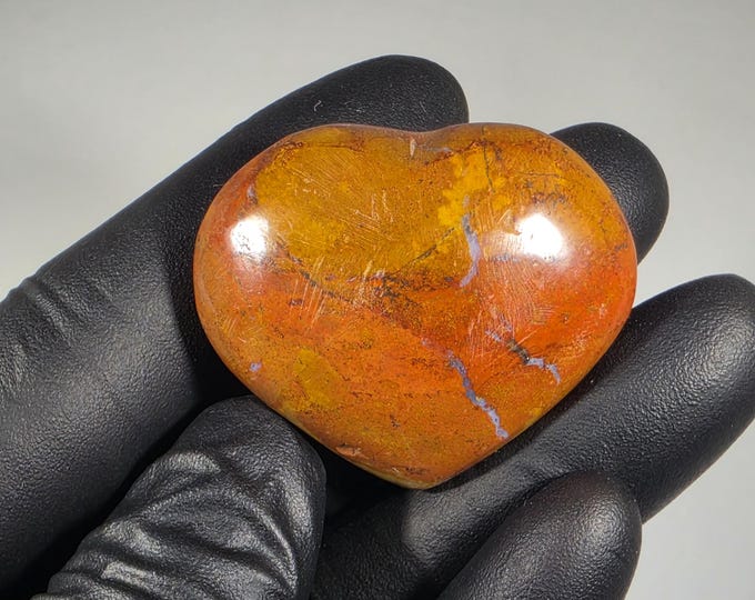 Ocean Jasper Heart Stone