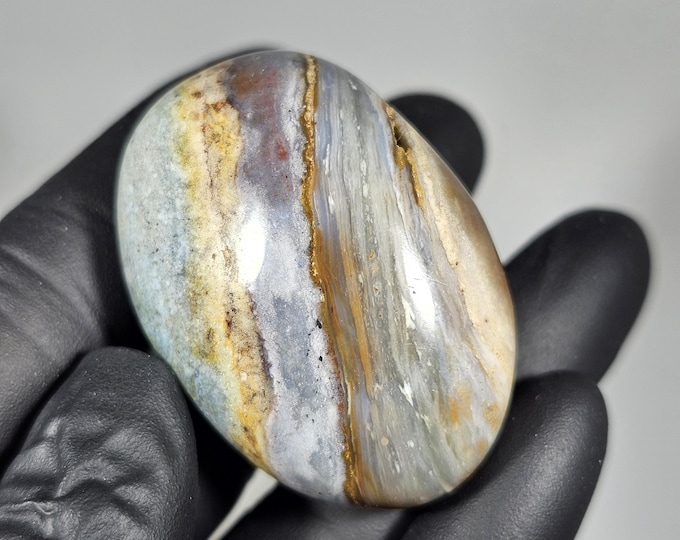 Colorful Ocean Jasper Palm Stone