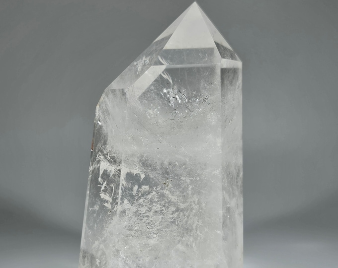 3.6" Clear Quartz Tower