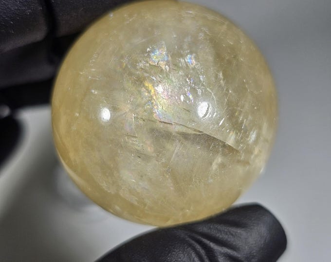 33mm Honey Calcite Sphere