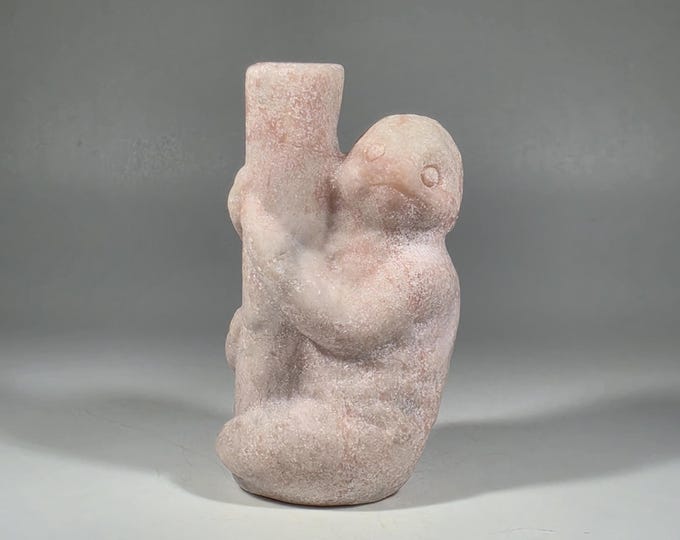 Pink Opal Sloth Carving