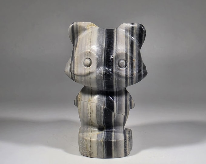 Taiji Jade Racoon Carving