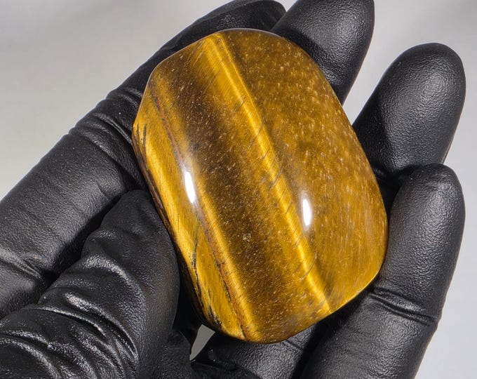 Tigerseye Palm Stone