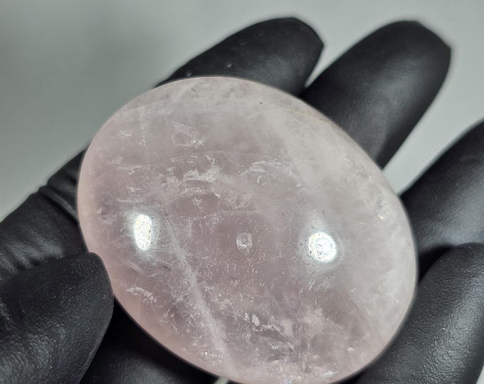 Rose Quartz Palm Stone