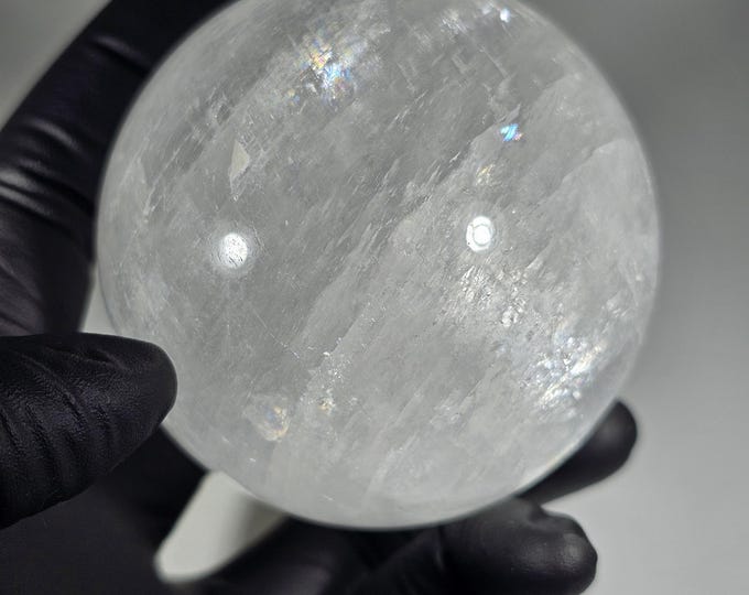 62mm White Calcite Sphere