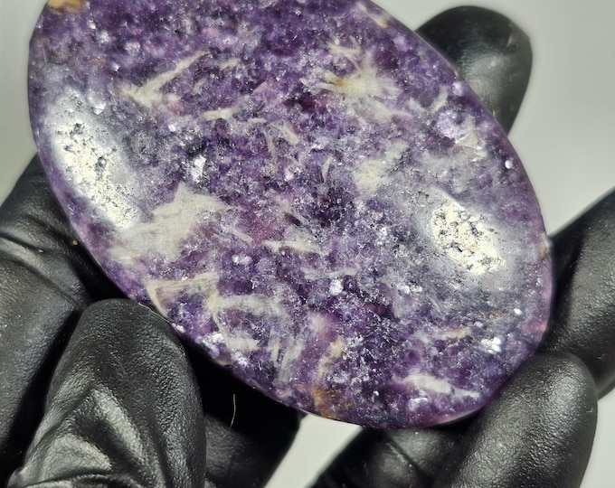 Lepidolite Palm Stone