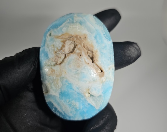 Hemimorphite Palm Stone