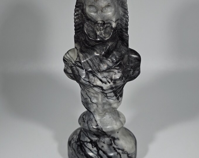 Black Network Jasper Zombie Pharaoh Carving