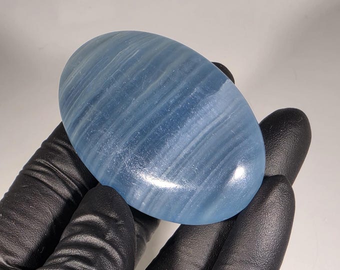 Blue Onyx Palm Stone