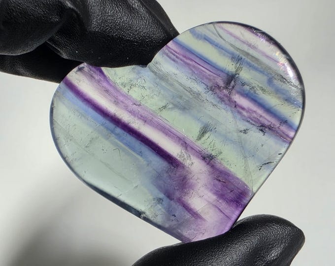 Fluorite Heart Stone