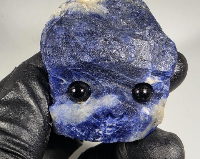 Sodalite Pet Rock Carving
