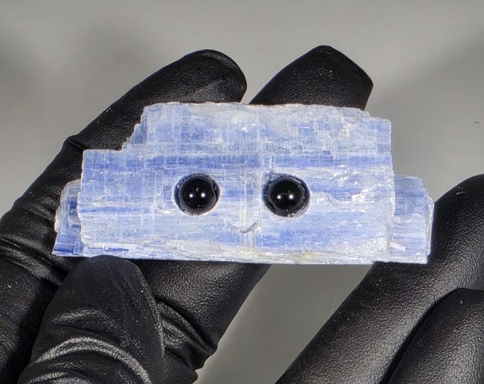 Kyanite Pet Rock Carving