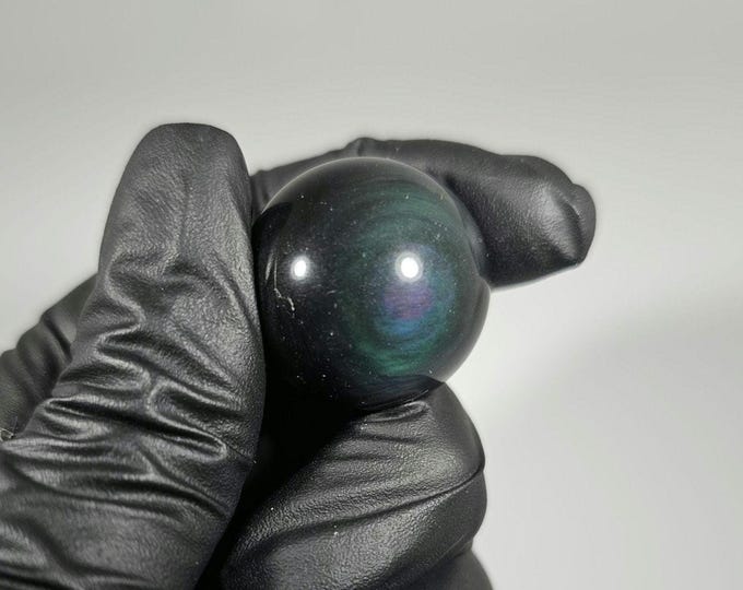 23mm Rainbow Obsidian Sphere