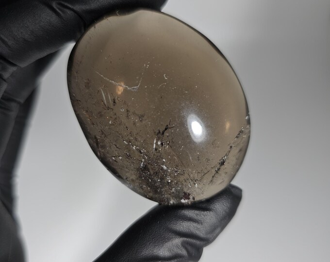 Smoky Quartz Palm Stone