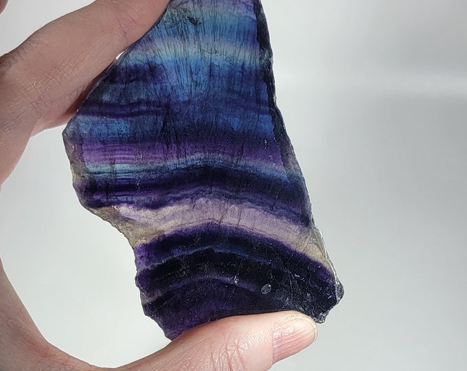 Beautiful Rainbow Fluorite Slab/Slice
