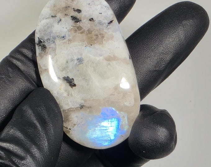 Rainbow Moonstone Palm Stone