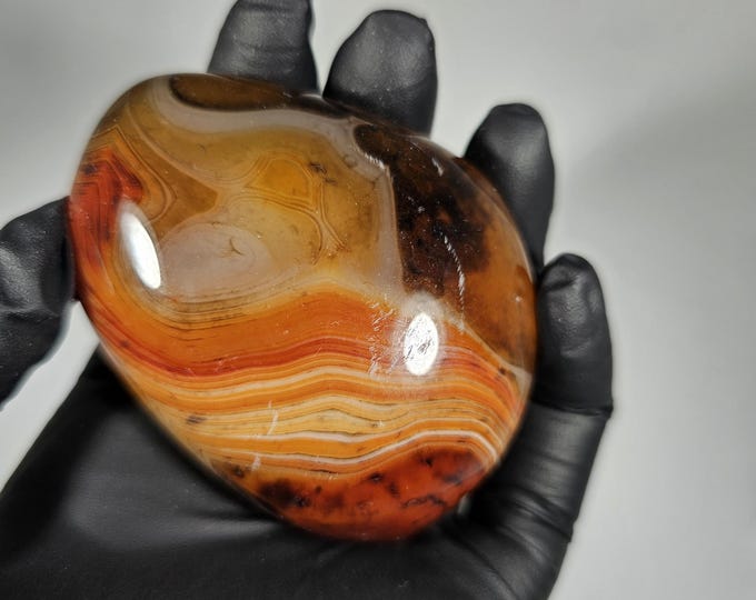 Sardonyx Palm Stone