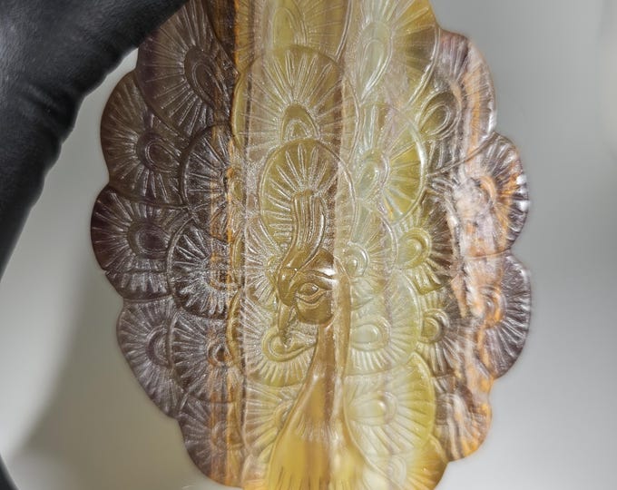 Fluorite Peacock Carving *Imperfect