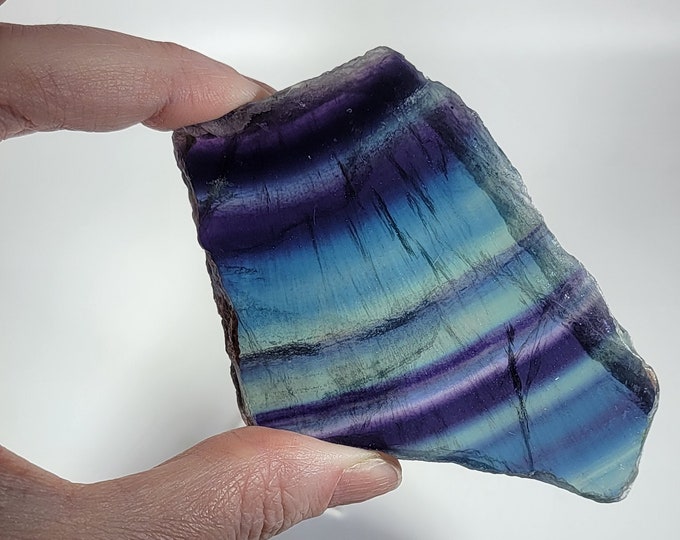 Beautiful Rainbow Fluorite Slab/Slice