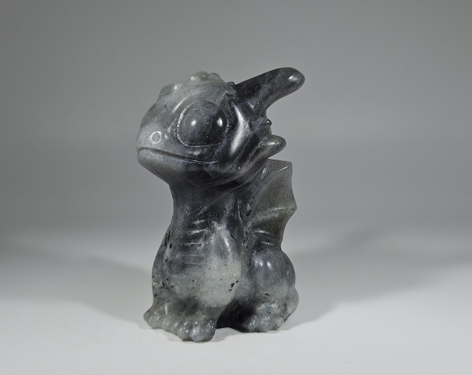 Labradorite Dragon Carving