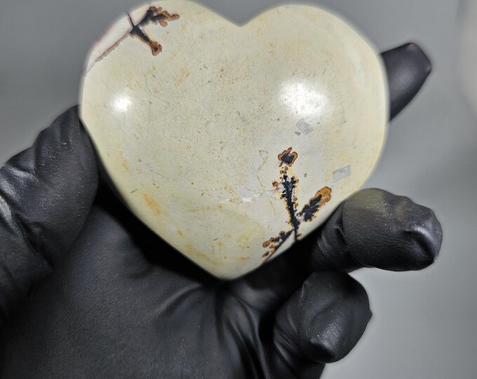 Picture Jasper Heart Palm Stone
