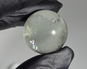 21mm Prasiolite Sphere Green Amethyst *Imperfect