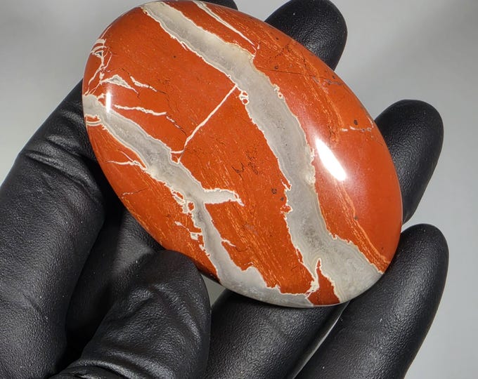 Red Jasper Palm Stone