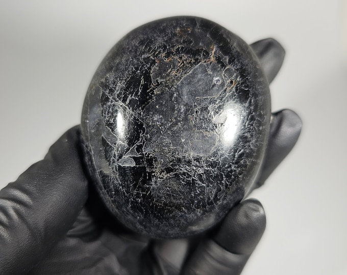 Black Tourmaline Palm Stone