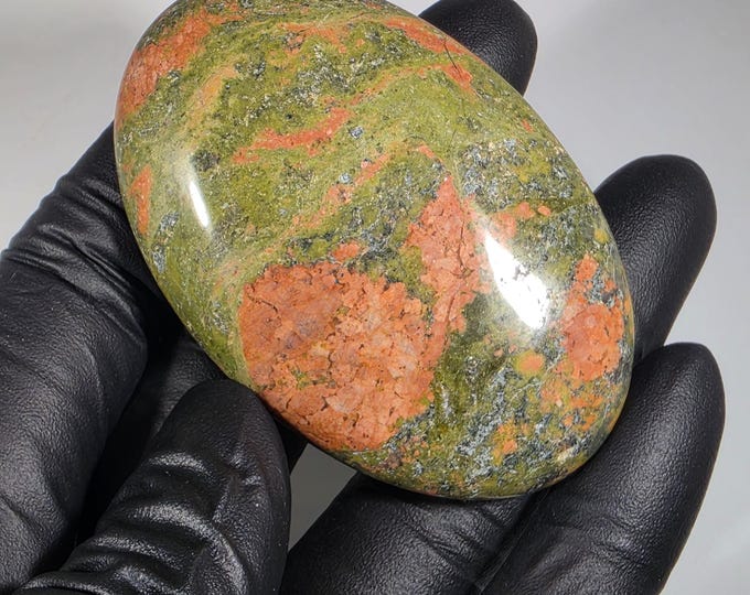 Unakite Palm Stone