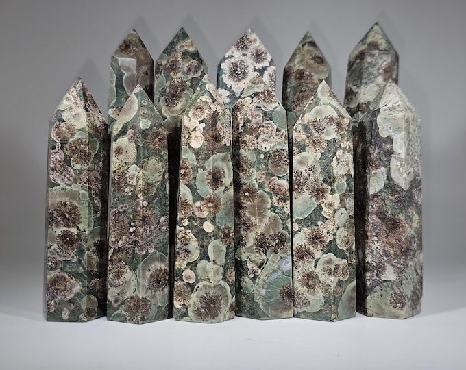 Your Choice Sakura Tower Green Flower Jasper