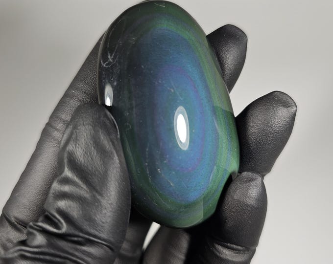 Rainbow Obsidian Palm Stone