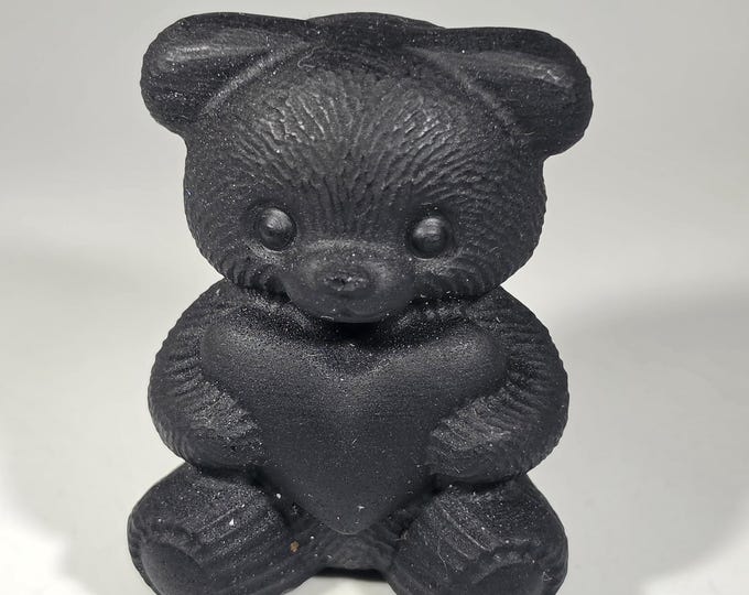 Obsidian Bear Carving