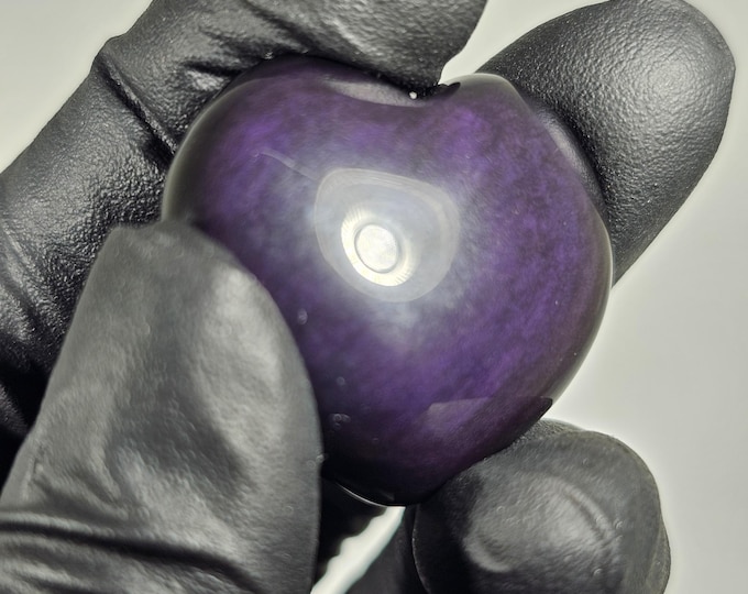 Mini Rainbow Obsidian Heart