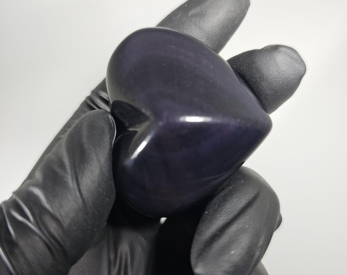 Rainbow Obsidian Heart