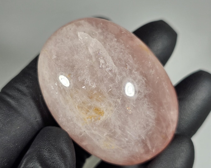 Rose Quartz Palm Stone