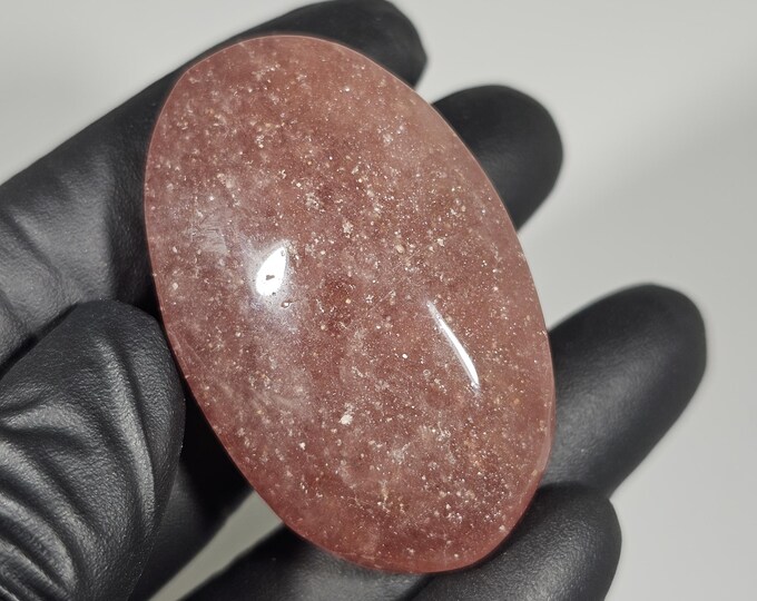 Strawberry Quartz Palm Stone