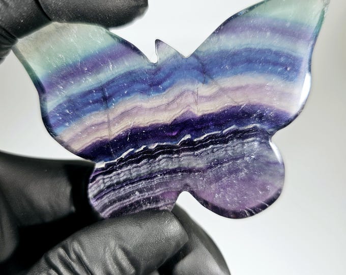 Fluorite Butterfly Carving