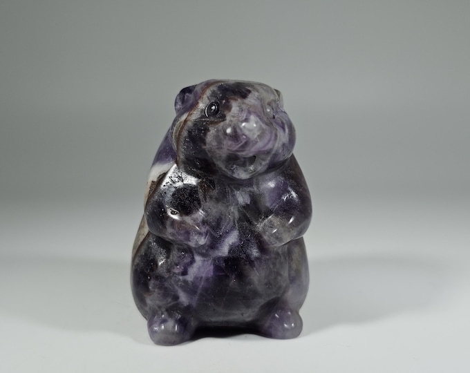 Dream Amethyst Hamster Carving
