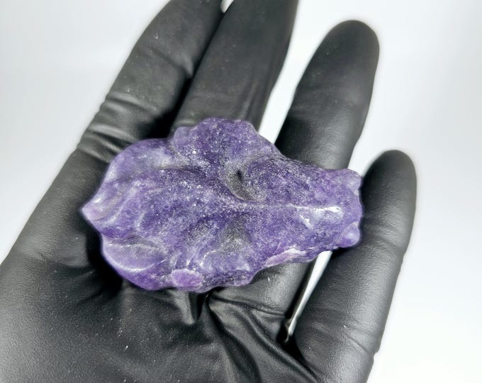 1.9" Lepidolite Goldfish Carving *Imperfect