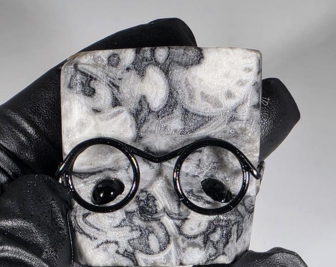 Crinoid Fossil Pet Rock Carving